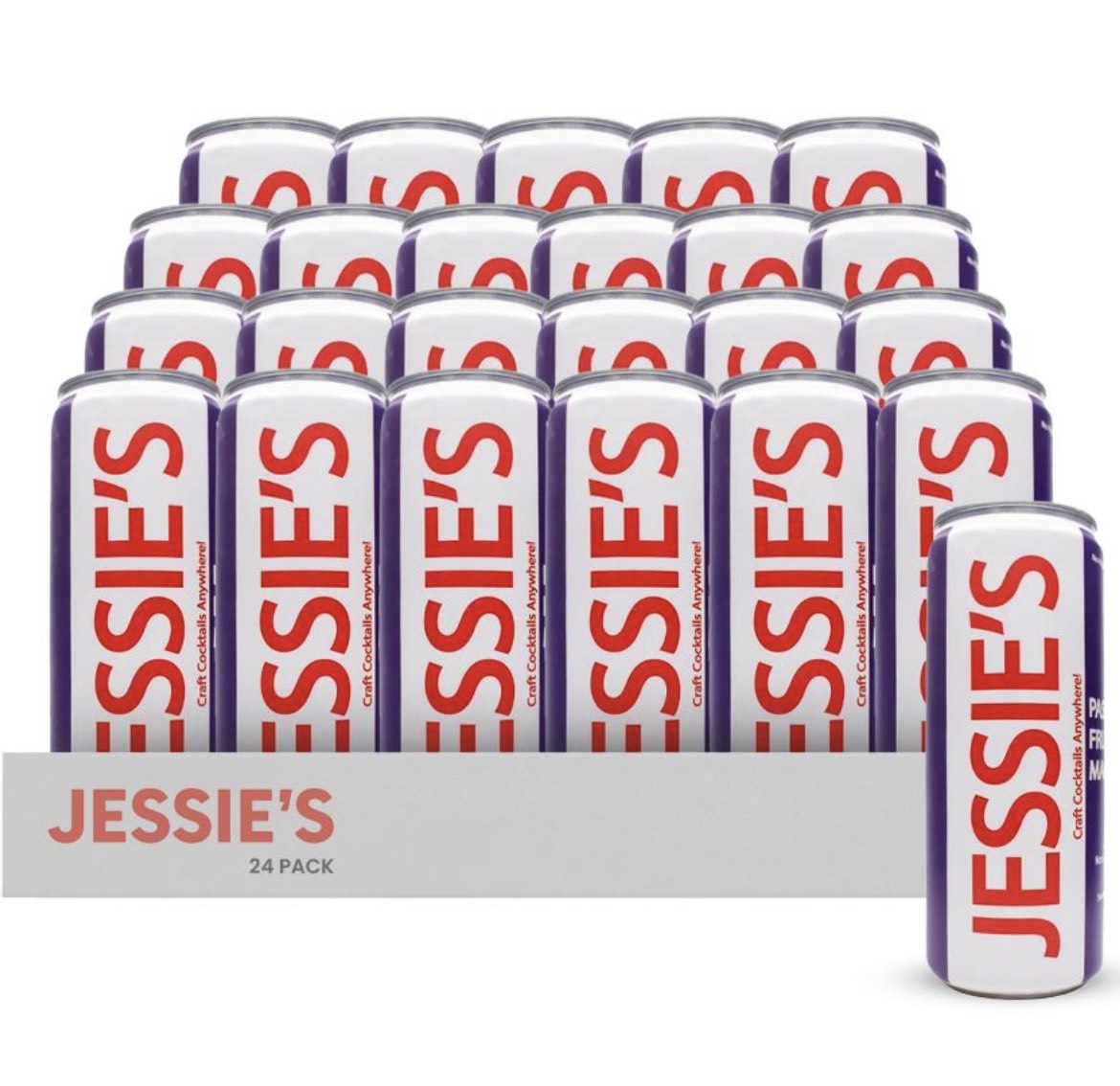 Jessie's Craft Mocktail-Passionfruit Marg 12 oz cans-24 pack