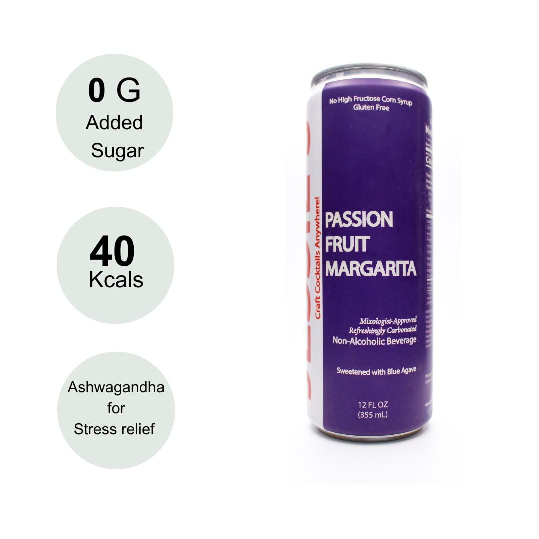 Jessie's Craft Mocktail-Passionfruit Marg 12 oz cans-24 pack